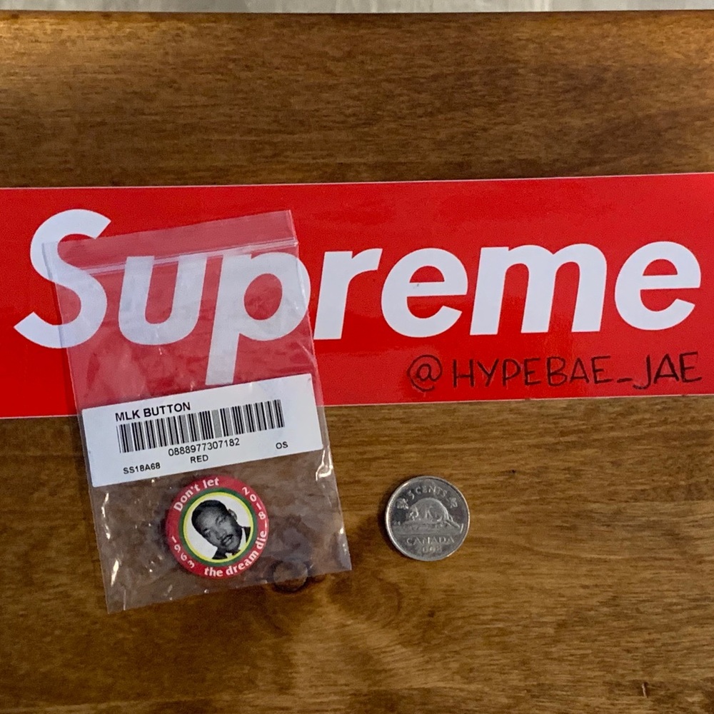 Supreme Martin Luther King Button